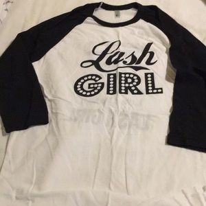 Baseball style Lash Girl shirt